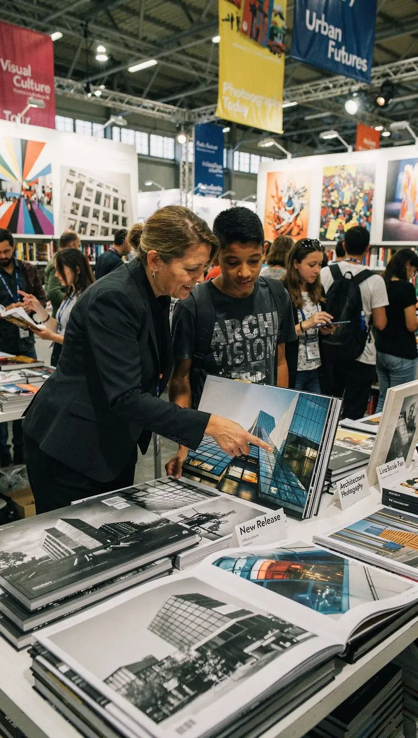 Eine beeindruckende Fotografie eines berühmten Wiener Gebäudes in einem Kunstbuch.