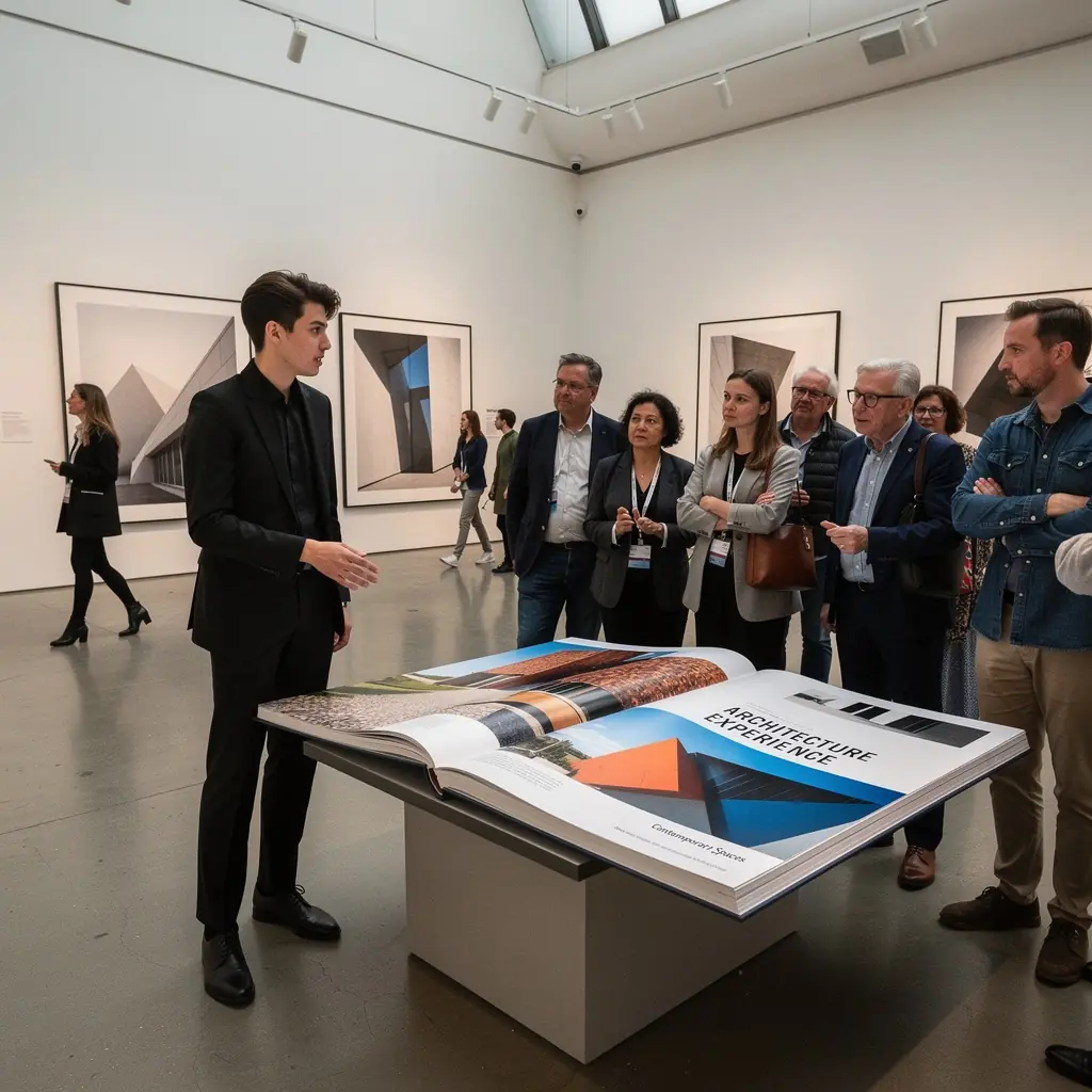 Ein wunderschön gestalteter Bildband über moderne Architektur mit faszinierenden Fotografien.