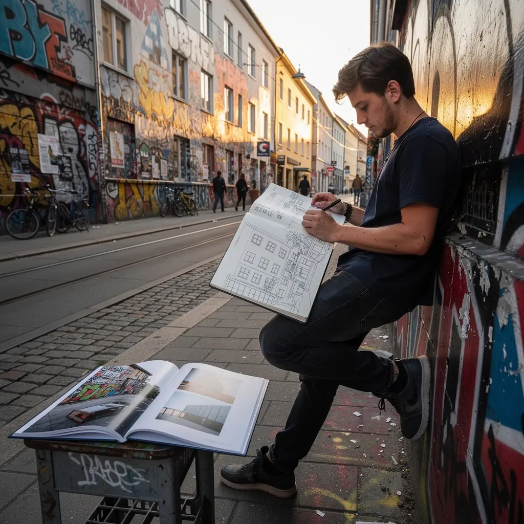 Ein kreatives Buch, das die neuesten Trends im Design und in der visuellen Kultur erkundet.