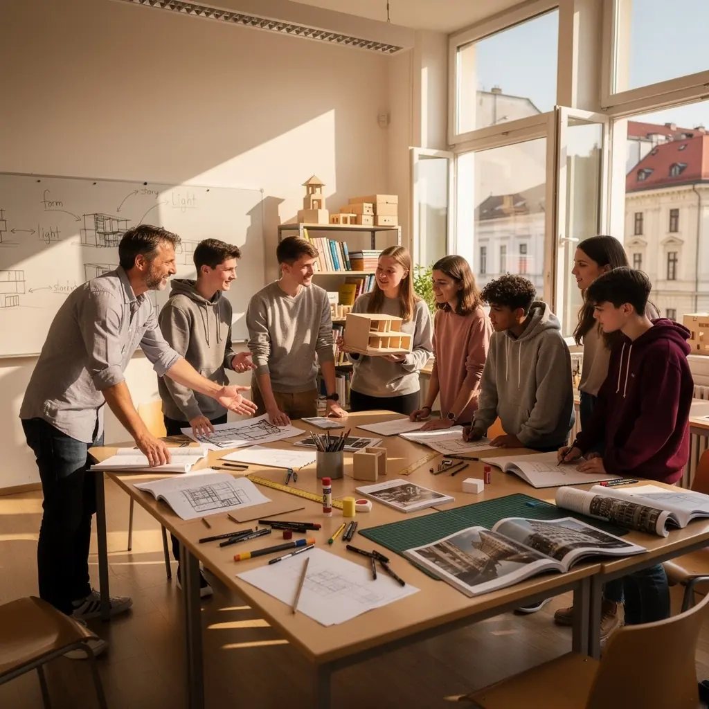 Ein wunderschГ¶ner Bildband Гјber moderne Architektur, der beeindruckende Fotografien von ikonischen GebГ¤uden zeigt.