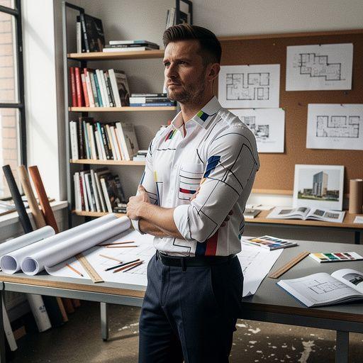 Ein kunstvoll gestaltetes Buch, das die Entwicklung der Architektur im 20. Jahrhundert zeigt.